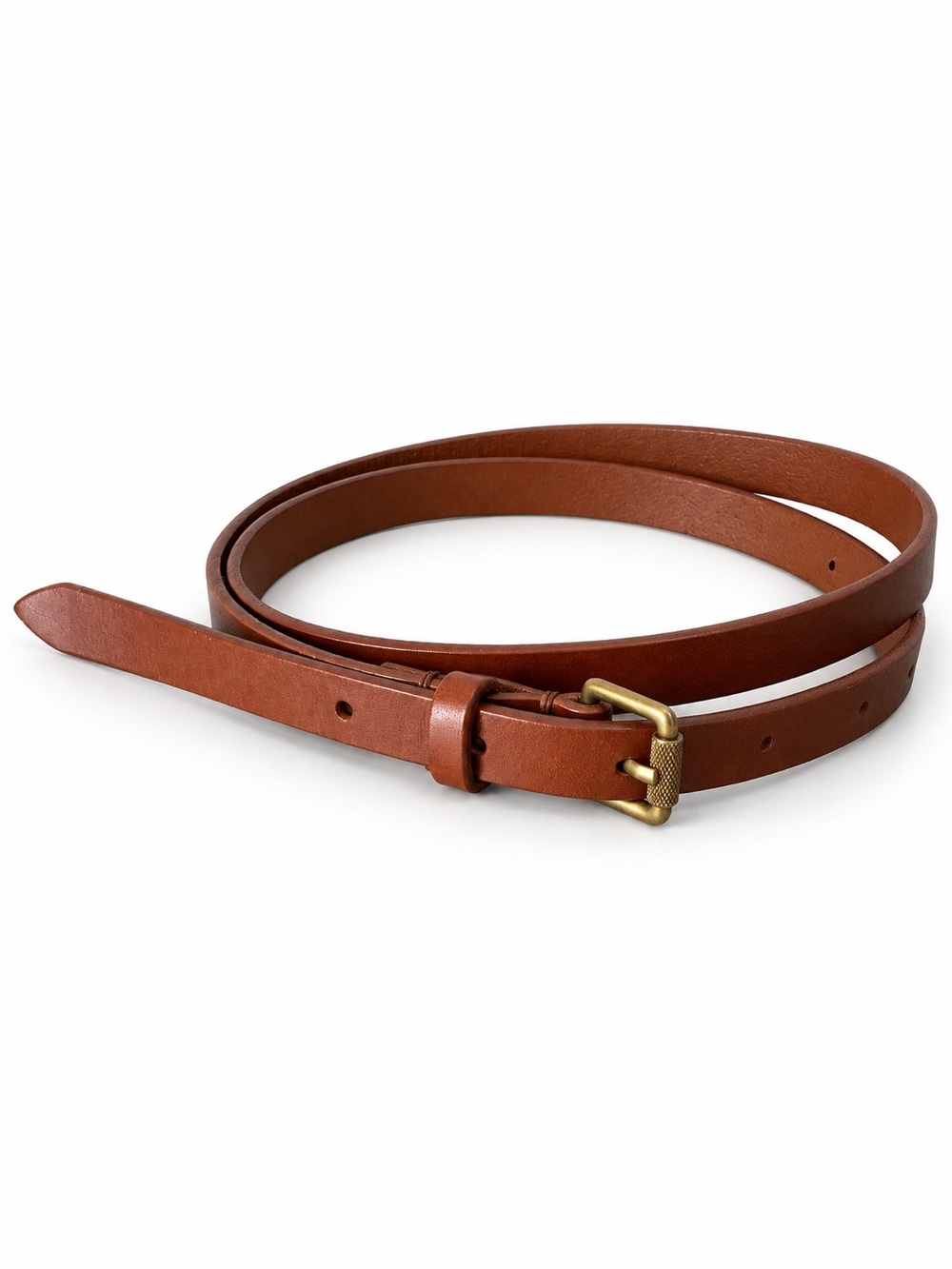 Aritzia Wilfred Free Belt Brown Genuine Leather Made in USA Medium 29”-36”
